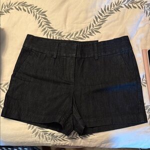 LOFT Black Jean Shorts Slim Fit